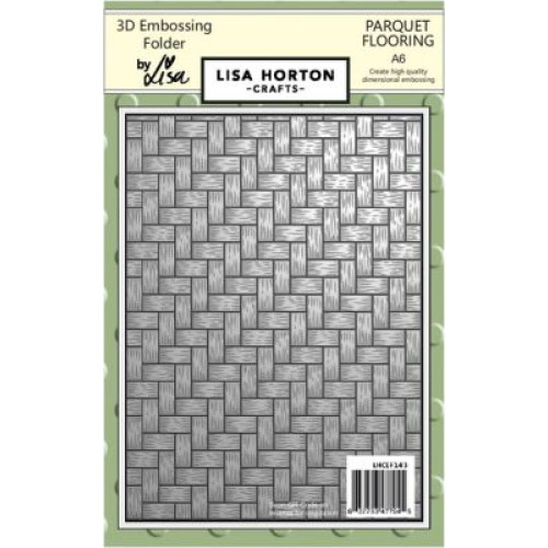 parquet flooring - A6 3D Embossing Folder by lisa horton crafts LHCEF143